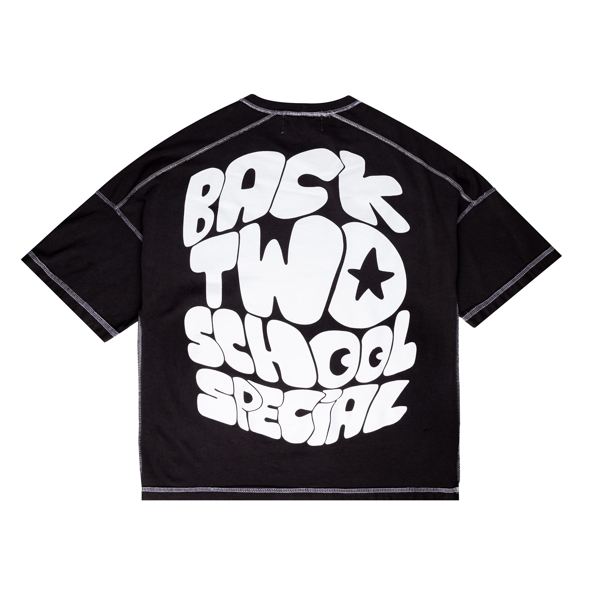 Black and white graphic tee online